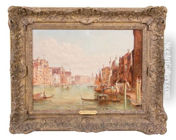 Grand Canal Venice Oil Painting - Alfred Pollentine