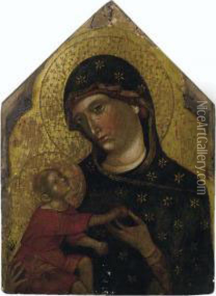 Madonna Con Bambino Oil Painting - Paolo Veneziano