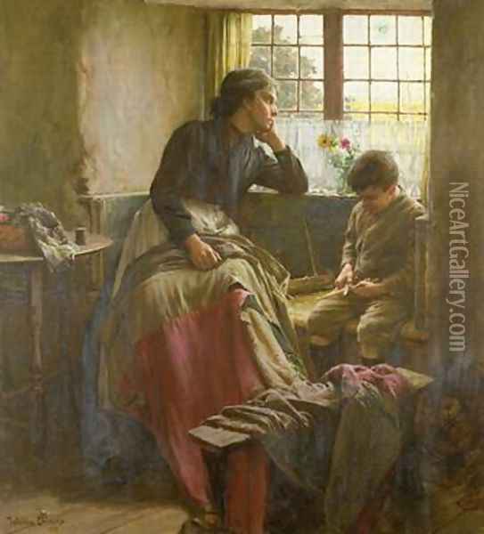 Tender Grace of a Day that is Dead Oil Painting - Walter Langley