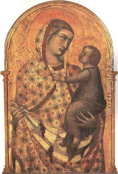 Madonna and Child Oil Painting - Pietro Lorenzetti