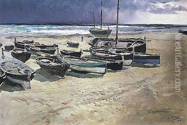 Dia De Tempestad, Valencia (Approaching Storm, Valencia) Oil Painting - Joaquin Sorolla Y Bastida