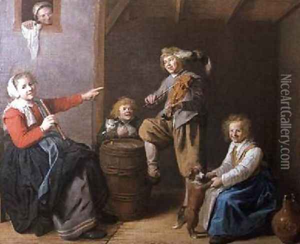 The Musical Party Oil Painting - Jan Miense Molenaer