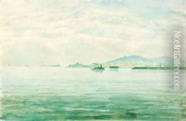 Hill Of Houth, Bay Of Dublin Oil Painting - John Petherick