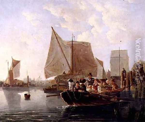 The Ferry Oil Painting - Leendert de Koningh