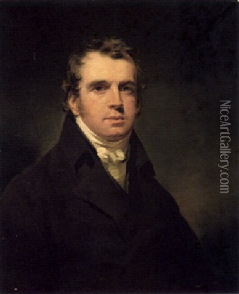 Portrait Of Francis Horner, Wearing A Dark Grey Coat And Stock Oil Painting - Sir Henry Raeburn