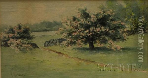 Trees In Bloom Oil Painting - Walter L. Chaloner