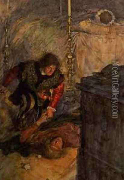 Romeo and Juliet Oil Painting - William Hatherell