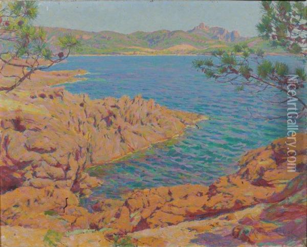 Les Roches Rouges Oil Painting - Maurice Eliot