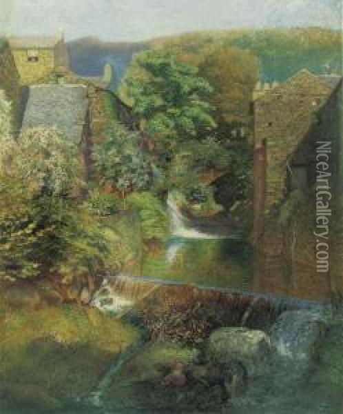 Ambleside Mill Oil Painting - Alfred William Hunt