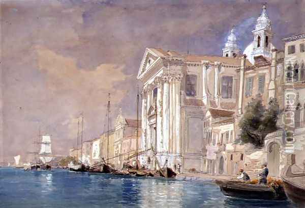 Church of the Gesuati Venice Oil Painting - James Holland