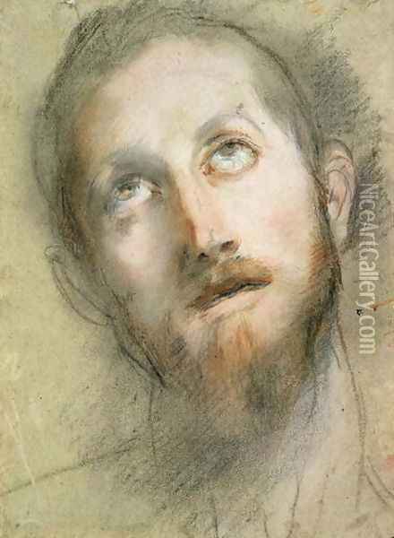 Study for the Head of Christ Oil Painting - Federico Fiori Barocci