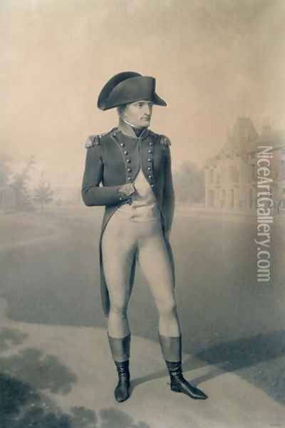 Napoleon Bonaparte 1769-1821 First Consul at Malmaison Oil Painting - Jean-Baptiste Isabey