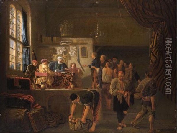 Die Gerichtsszene Oil Painting - Jan Steen