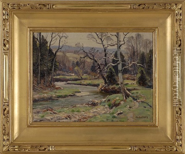 Early Spring Oil Painting - Frank A. Barney