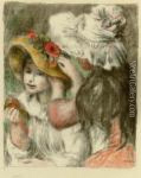 Le Chapeau Epingle, 2e Planche Oil Painting - Pierre Auguste Renoir