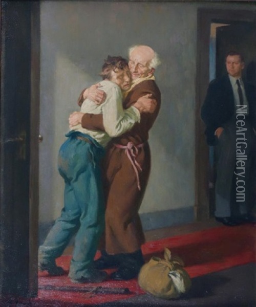 Ruckkehr Des Verlorenen Sohnes Oil Painting - Arthur Kampf
