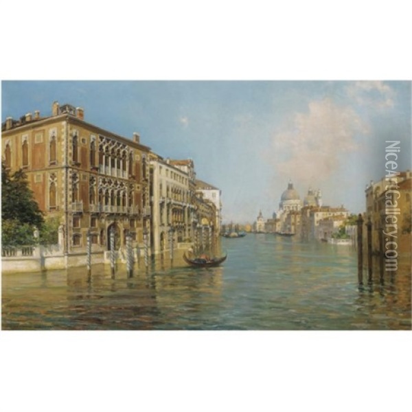 The Grand Canal Oil Painting - Bernardo Hay
