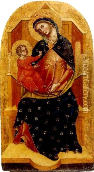 Madonna with Child Oil Painting - Paolo Veneziano