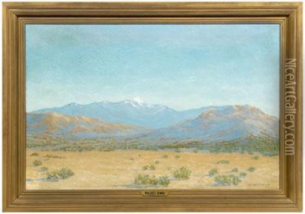 Arizona Desert Oil Painting - Wallace Leroy Dewolf