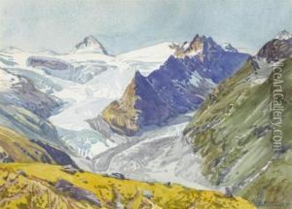 Almagel In Saastal Oil Painting - Emile Martin