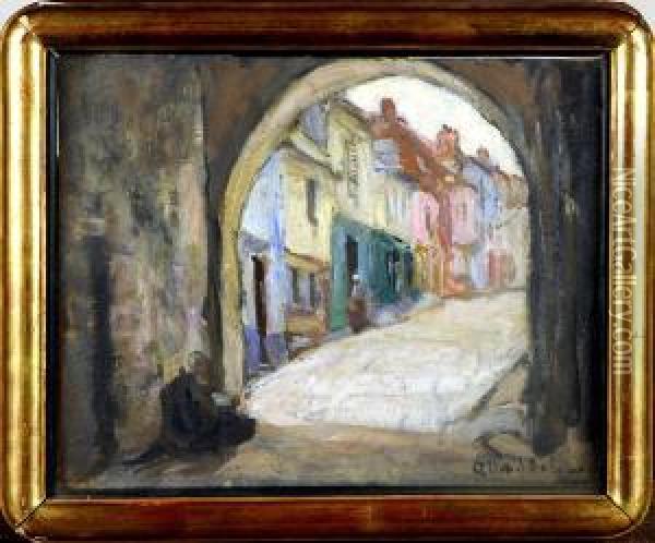 Fausse Porte De Saint-valery Oil Painting - Fernand Allard L'Olivier