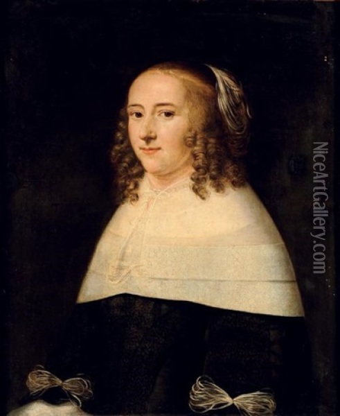 Portrait De Femme A La Gorgerette Oil Painting - Jacob Willemsz Delff the Younger