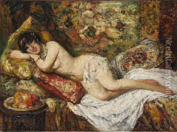 Belle Odalisque Oil Painting - Francois Maury