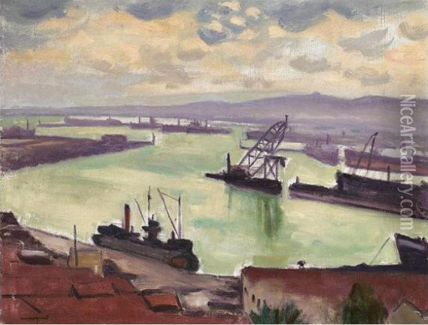 Le Port De L'agha, Alger Oil Painting - Albert Marquet