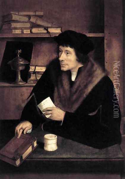 Peter Gillis 1517 Oil Painting - Quinten Metsys