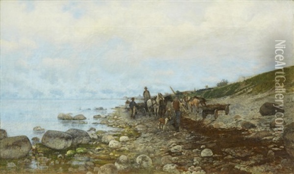 Gotlandsk Strand Oil Painting - Victor Forssell
