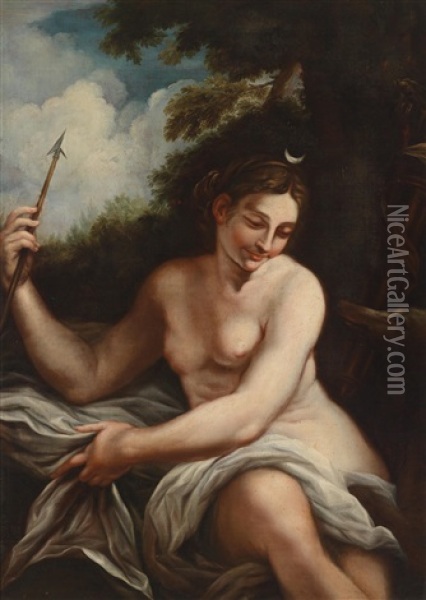 Diana Oil Painting - Pietro da Cortona