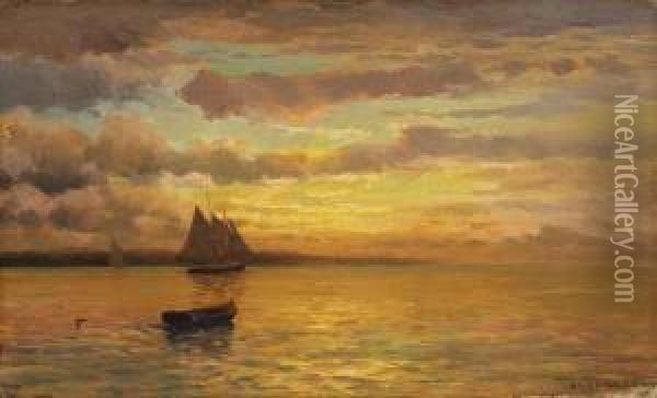 An Afternoon Sail Oil Painting - Mauritz F. H. de Haas
