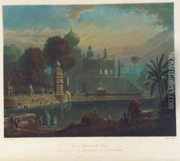 Scenery, Costumes And Architecture Chiefly On The Western Side Ofindia. London: Smith, Elder & Co., [1826]-1830. Oil Painting - Robert Melville Grindlay