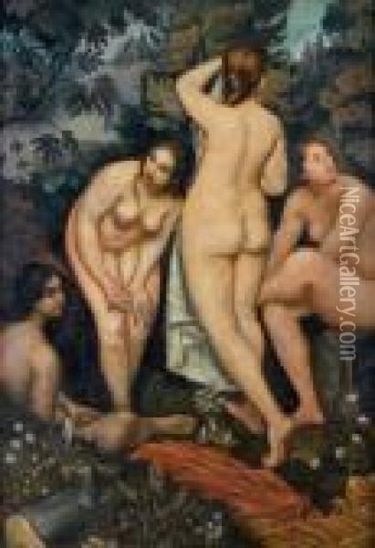 Les Baigneuses, 1909-1910 Oil Painting - Emile Bernard