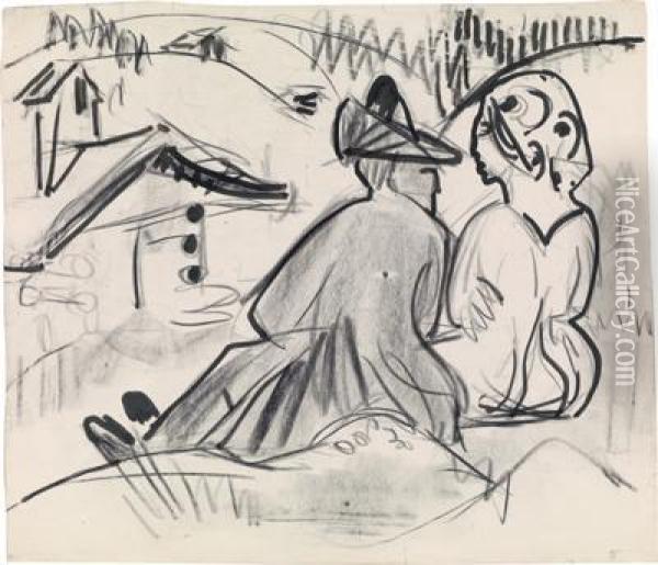 Ohne Titel Oil Painting - Ernst Ludwig Kirchner