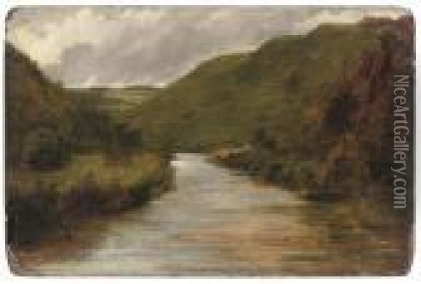 A River Valley Oil Painting - Landseer, Sir Edwin