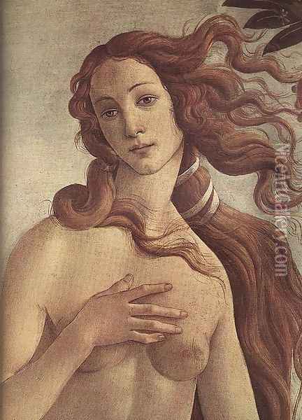 The birth of Venus [detail] Oil Painting - Sandro Botticelli