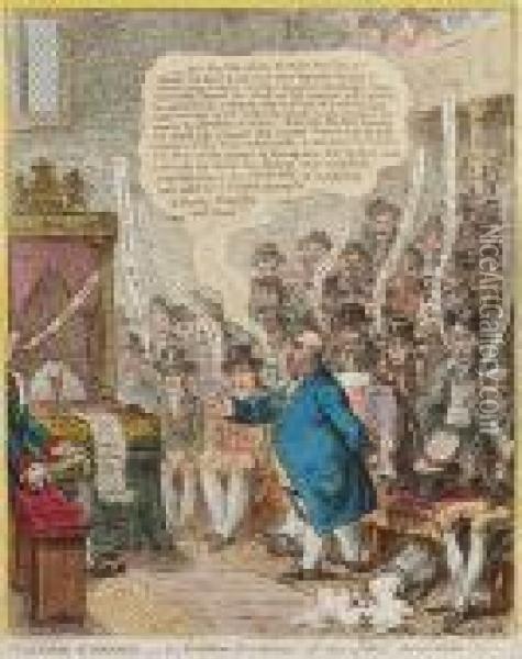 Political Candour-ie-coalition Resolutions Of June 14th 1805 Pro Bono Publico Oil Painting - James Gillray