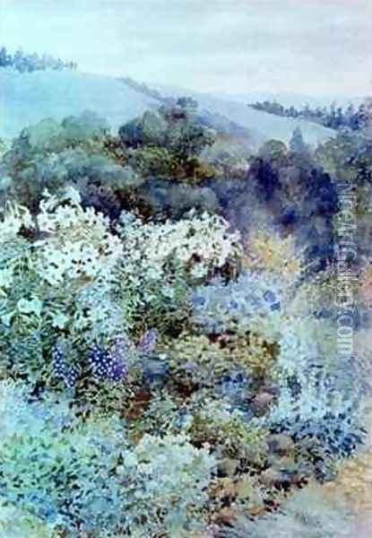In a South African Garden Oil Painting - Kate Haith