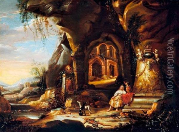 Diana A Grottaban Oil Painting - Abraham van Cuylenborch