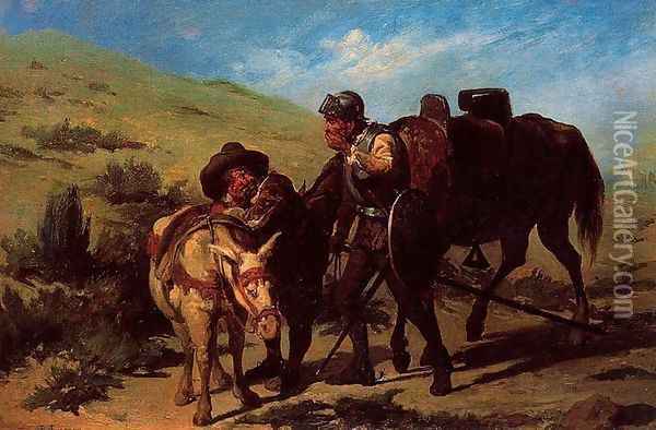 El Quijote 8 Oil Painting - Jose Jimenez y Aranda