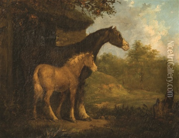Caballos Oil Painting - George Morland