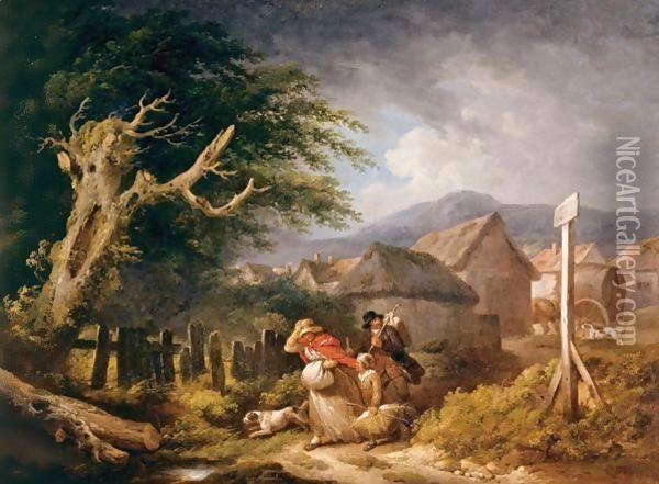 Before The Storm Oil Painting - George Morland