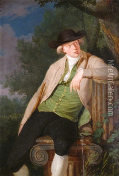 George Fulkes Lyttleton, 2nd Baron Lyttelton (1763-1828) Oil Painting - John James Rouby