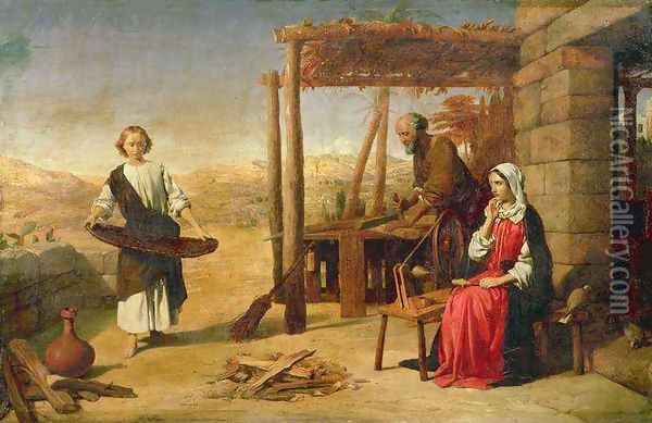 Our Saviour Subject to his Parents at Nazareth 2 Oil Painting - John Rogers Herbert