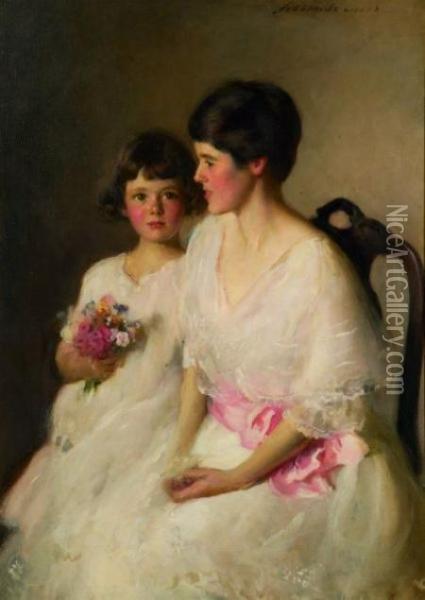 The Two Alices Oil Painting - Adelaide Cole Chase