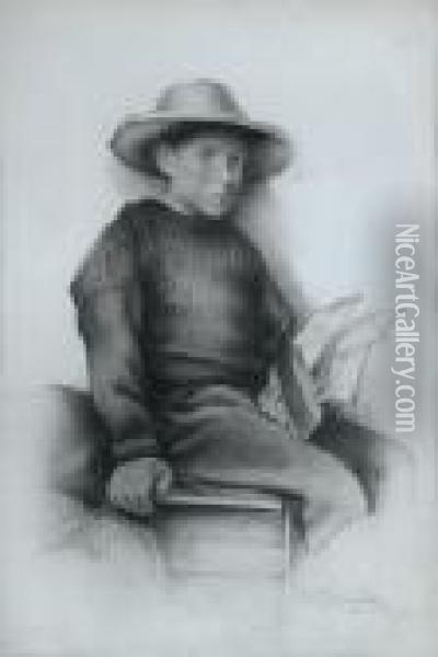 Study Of Anewlyn Sailor Boy Oil Painting - William Langley