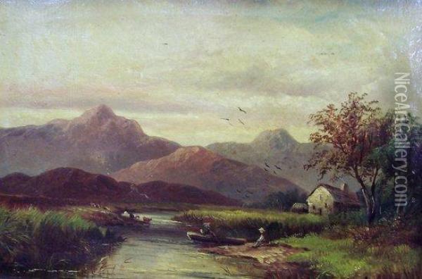 North Wales Oil Painting - M.M. Jacobi