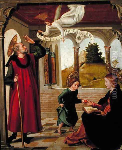The Holy Family Oil Painting - Borgona Juan de