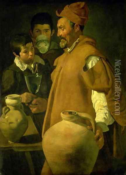The Water Seller of Seville 1620 Oil Painting - Diego Rodriguez de Silva y Velazquez